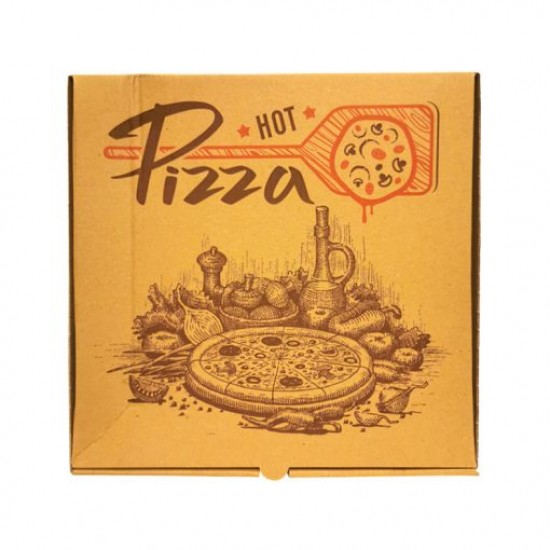 Set de 50 Cutie pizza 28x28x3.5 cm Kraft