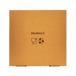 Cutie pizza 28x28x3.5 cm Kraft Cutie pizza 28x28x3.5 cm Kraft