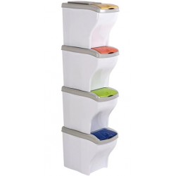 Cosuri de gunoi pentru colectare selectiva 4 x 20 L Cosuri de gunoi pentru colectare selectiva 4 x 20 L