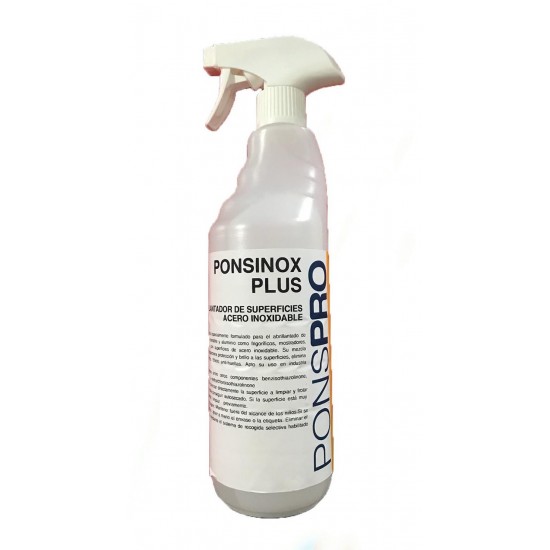 PONSINOX PLUS-Solutie profesionala de curatare a  inoxului, Asevi, 750ml