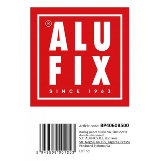 ALUFIX Hartie pentru copt, 500 coli (40x60cm)