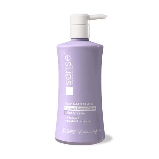 Sapun Lichid Gel, SenseSilk+, Liliac & Frezie, 330ml – SENSE Sapun Lichid Gel, SenseSilk+, Liliac & Frezie, 330ml – SENSE