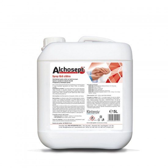 Alchosept 5 L Dezinfectant de maini si tegumente pe baza de alcool 85% Alchosept 5 L Dezinfectant de maini si tegumente pe baza de alcool 85%