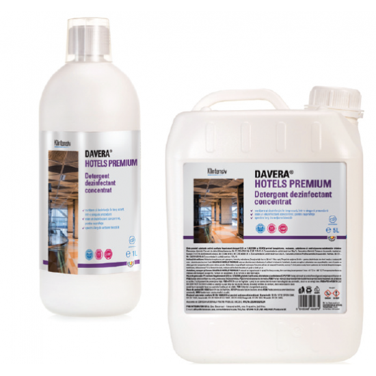 DAVERA HOTELS 5L - Dezinfectant pentru suprafete RTU industria Horeca DAVERA HOTELS 5L - Dezinfectant pentru suprafete RTU industria Horeca