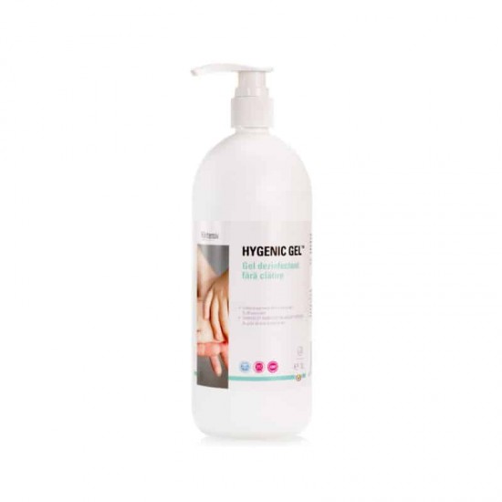 HYGENIC GEL – Gel dezinfectant fara clatire pentru maini, 1 litru HYGENIC GEL – Gel dezinfectant fara clatire pentru maini, 1 litru