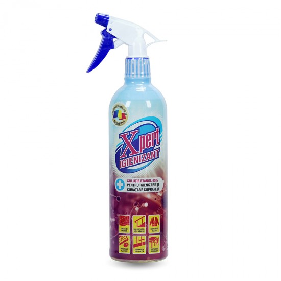 Xpert Igienizant, 750ml – 65% ethanol solutie pentru curatare si igienizare suprafete Xpert Igienizant, 750ml – 65% ethanol solutie pentru curatare si igienizare suprafete