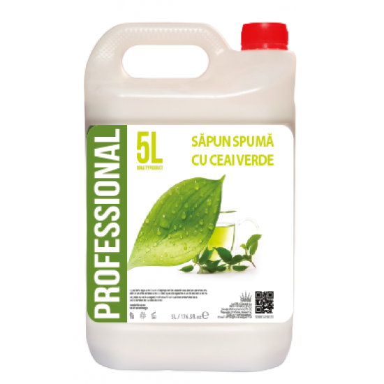 PROFESIONAL Sapun Lichid SPUMA cu parfum Green Tea 5 L