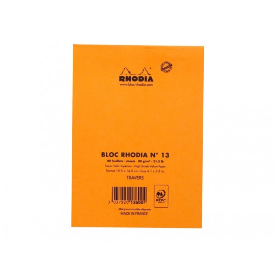 Blocnotes capsat N°13 A6 capsat Rhodia