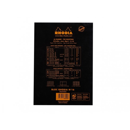 Blocnotes N°16 A5 capsat Rhodia dictando Blocnotes N°16 A5 capsat Rhodia dictando