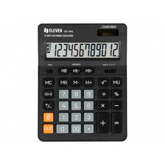 Calculator de birou 12 digiți, 199 x 153 x 31 mm, Eleven SDC-444S