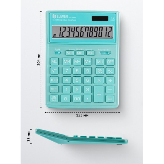 Calculator de birou 12 digiți, 204 x 155 x 33 mm, Eleven SDC-444XR