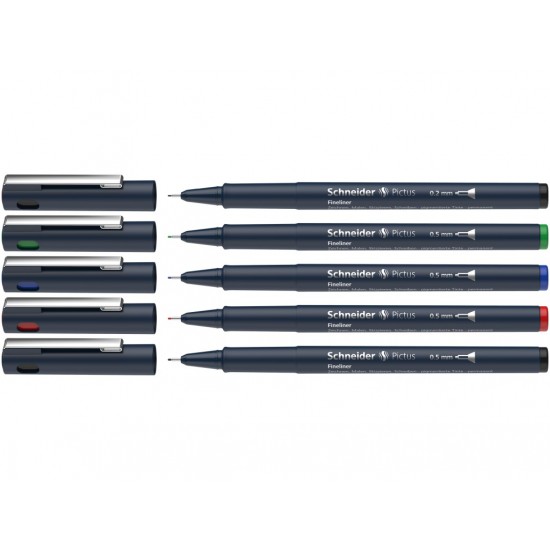 Fineliner Schneider Pictus 5 buc/portofel