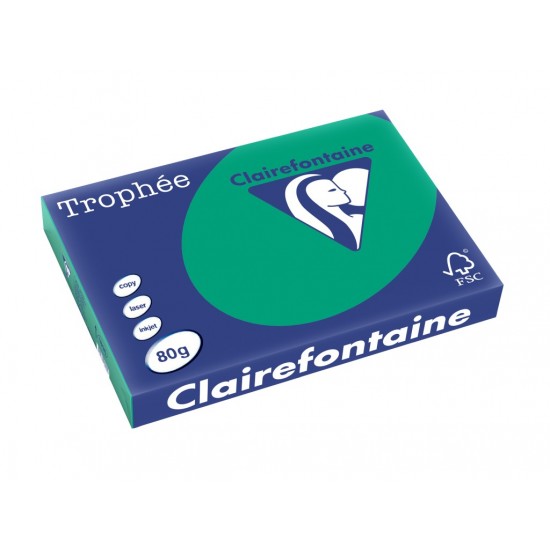 Hârtie color Clairefontaine Intens A3, 80gr/mp, 500 bucăți per top