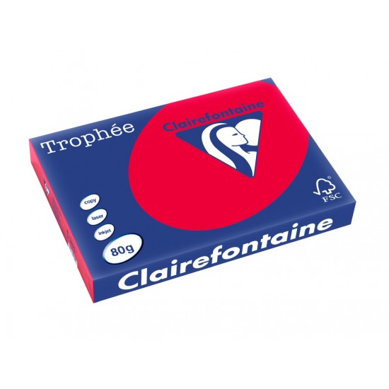 Hârtie color Clairefontaine Intens A3, 80gr/mp, 500 bucăți per top