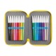 Penar Carioca Color Fabric cu două compartimente Penar Carioca Color Fabric cu două compartimente