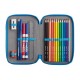 Penar Carioca Color Fabric cu două compartimente Penar Carioca Color Fabric cu două compartimente