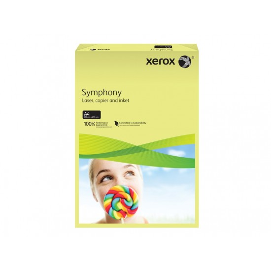 Carton color A4 Xerox Symphony Pastel160 g/mp, 250 coli/top