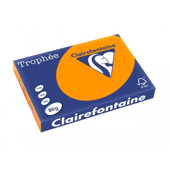 Hârtie color Clairefontaine Intens A3, 80gr/mp, 500 bucăți per top