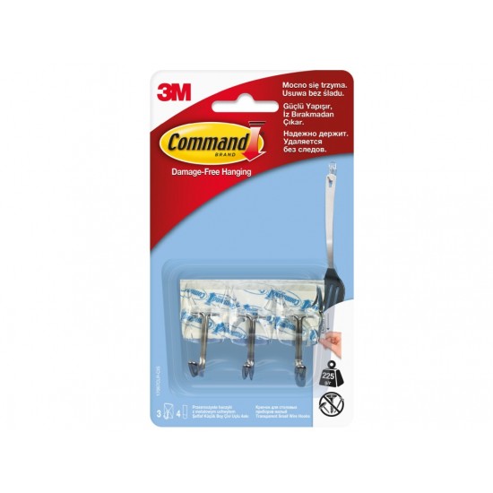 Cârlige cu tijă metalică design mic Command 3M Cârlige cu tijă metalică design mic Command 3M
