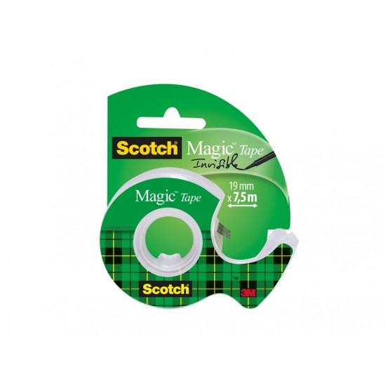 Bandă adezivă Scotch® Magic™ cu dispenser