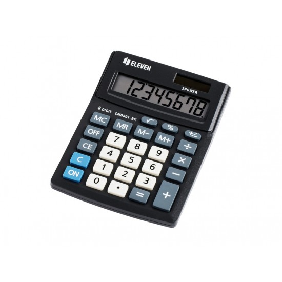 Calculator de birou 8 digiți, 137 x 102 x 31 mm, Eleven CMB801-BK Calculator de birou 8 digiți, 137 x 102 x 31 mm, Eleven CMB801-BK