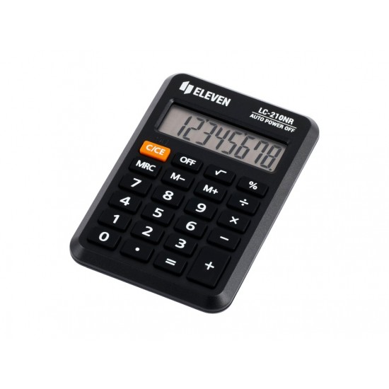 Calculator de buzunar 8 digiți, 98 x 62 x 10 mm, Eleven LC-210NR