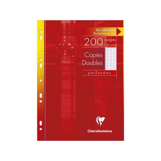 Coli albe duble A4 multiperforate, metric, 100 file, Clairefontaine