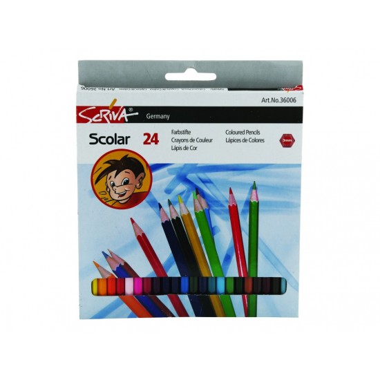 Creioane color Scriva 24/set Creioane color Scriva 24/set