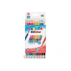 Creioane color Carioca Bi-Color 12/set Creioane color Carioca Bi-Color 12/set