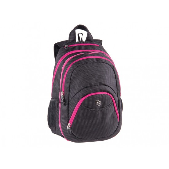 Rucsac 2 în 1 Teens Pink Black Dot