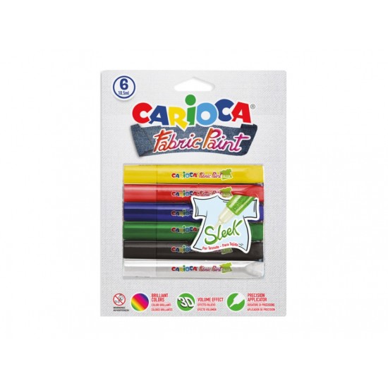 Acuarele Carioca Fabric 6 x 10,5 ml Sleek Acuarele Carioca Fabric 6 x 10,5 ml Sleek