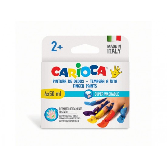 [APERTA] Acuarele Finger Paint Carioca 4x50 ml
