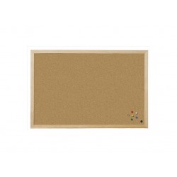 Panou plută cu ramă din lemn 40x30 cm Panou plută cu ramă din lemn 40x30 cm