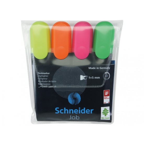 Set Textmarker Schneider Job 4 culori