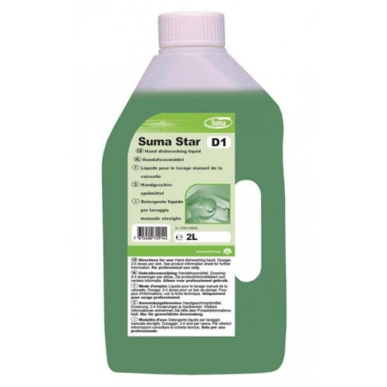 Detergent vase manual SUMA STAR D1, Diversey, 2L