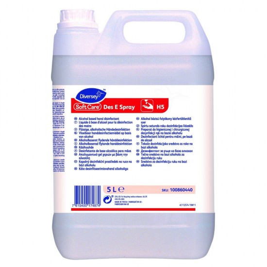 Dezinfectant maini Soft Care Des E, Diversey, 5 L