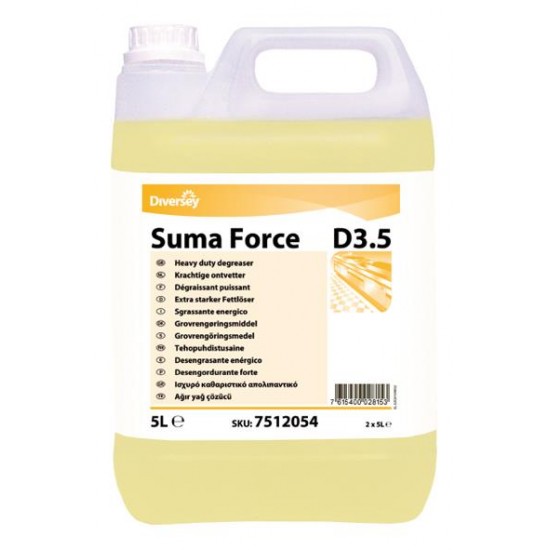 Detergent degresant lichid SUMA Force D3.5, Diversey, 5L Detergent degresant lichid SUMA Force D3.5, Diversey, 5L