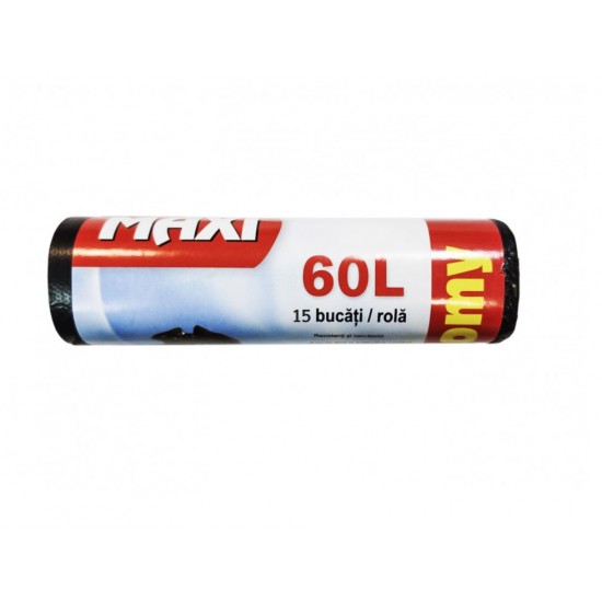 Saci menajeri negri 60 L, 15 buc /rola Saci menajeri negri 60 L, 15 buc /rola