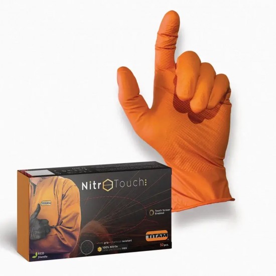 Manuși Nitril Nitro Touch Original - Portocaliu Manuși Nitril Nitro Touch Original - Portocaliu
