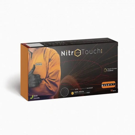 Manuși Nitril Nitro Touch Original - Negru
