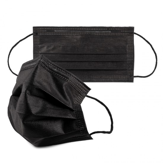 Masca medicala TIP II R - 50 buc /cu 4 STRATURI - culoare NEGRU Masca medicala TIP II R - 50 buc /cu 4 STRATURI - culoare NEGRU