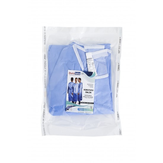 Halat protectie steril albastru, ambalat individual, impermeabil, 40 gr/mp Halat protectie steril albastru, ambalat individual, impermeabil, 40 gr/mp