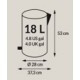 Cos Gunoi Solid L, 18L Cos Gunoi Solid L, 18L