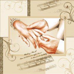 Servetele de masa 33x33cm model verighete - 3 straturi Servetele de masa 33x33cm model verighete - 3 straturi