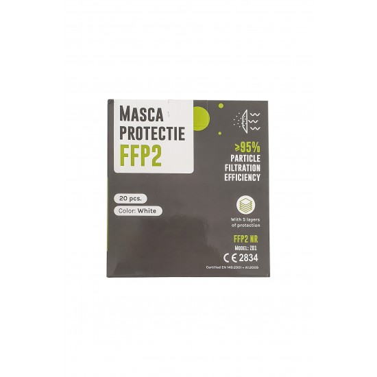 Masca protectie FFP2, fara valva, 5 straturi, 20 buc/cutie Masca protectie FFP2, fara valva, 5 straturi, 20 buc/cutie