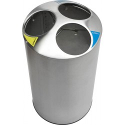 Cos reciclare Otel INOXIDABIL AISI 304, 150 litri cu capac, Nofer Cos reciclare Otel INOXIDABIL AISI 304, 150 litri cu capac, Nofer