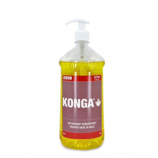 Detergent pentru Vase si Oale, Konga 2104 - Extra, 1L cu pompita Detergent pentru Vase si Oale, Konga 2104 - Extra, 1L cu pompita