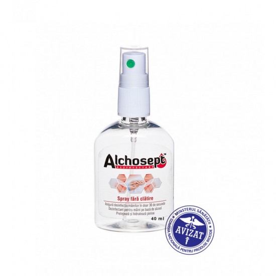 Dezinfectant spray Virucid pentru maini si tegumente 40 ml Alchosept Dezinfectant spray Virucid pentru maini si tegumente 40 ml Alchosept