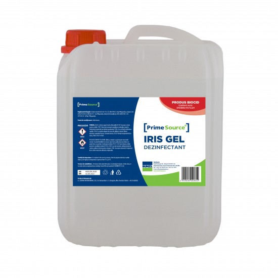 Gel dezinfectant de maini biocid, avizat MS, Iris 5L