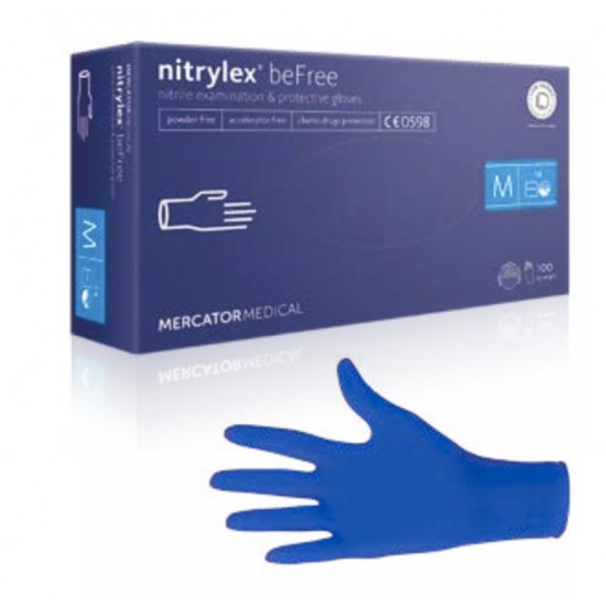 Manusi examinare si protectie din nitril, Non Alergic, Super Calitative, Nitrylex beFree, 100 buc